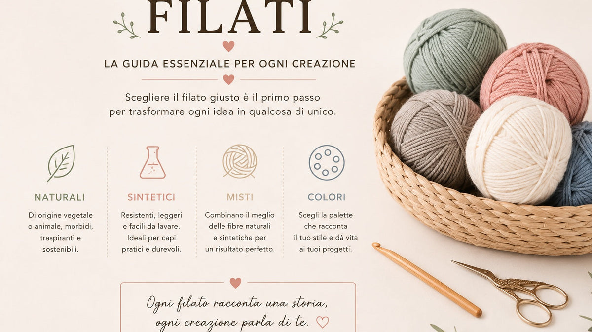 Filati per borse all'uncinetto: cordino, fettuccia, pandorino, raffia - Macrè Bag