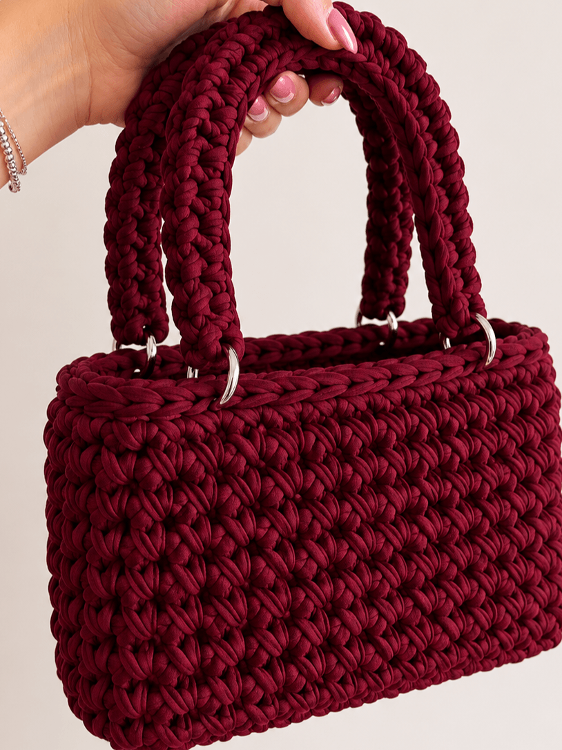 Kit borsa Mia all'uncinetto – tutto l'occorrente con Fettuccia Prime e tutorial incluso