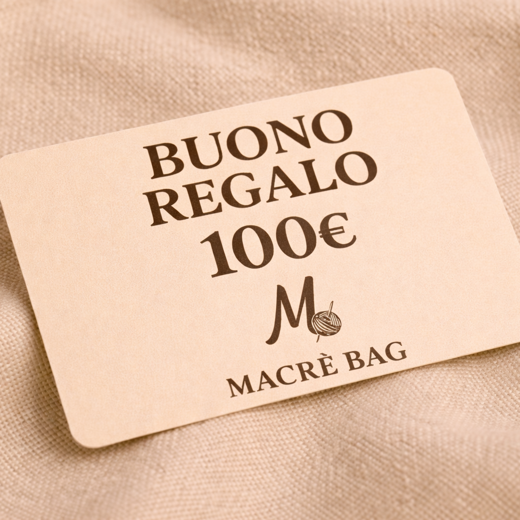 Buono Regalo Macrè Bag – Il dono perfetto per ogni occasione 🧶
