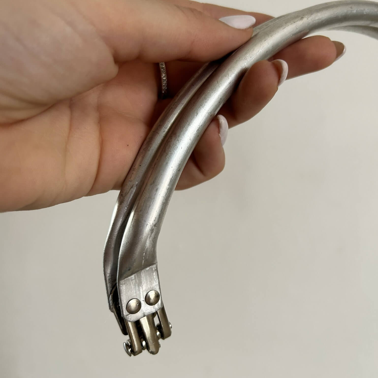 Chiusura a molla a forma di arco di 22 cm con l'utilizzo di questa puoi realizzare una clutch bag