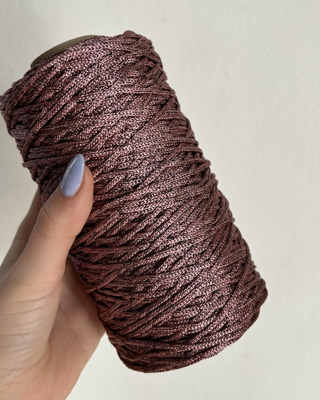 Cordino lurex rosa ciclamino per borse all’uncinetto – filato tubolare Made in Italy