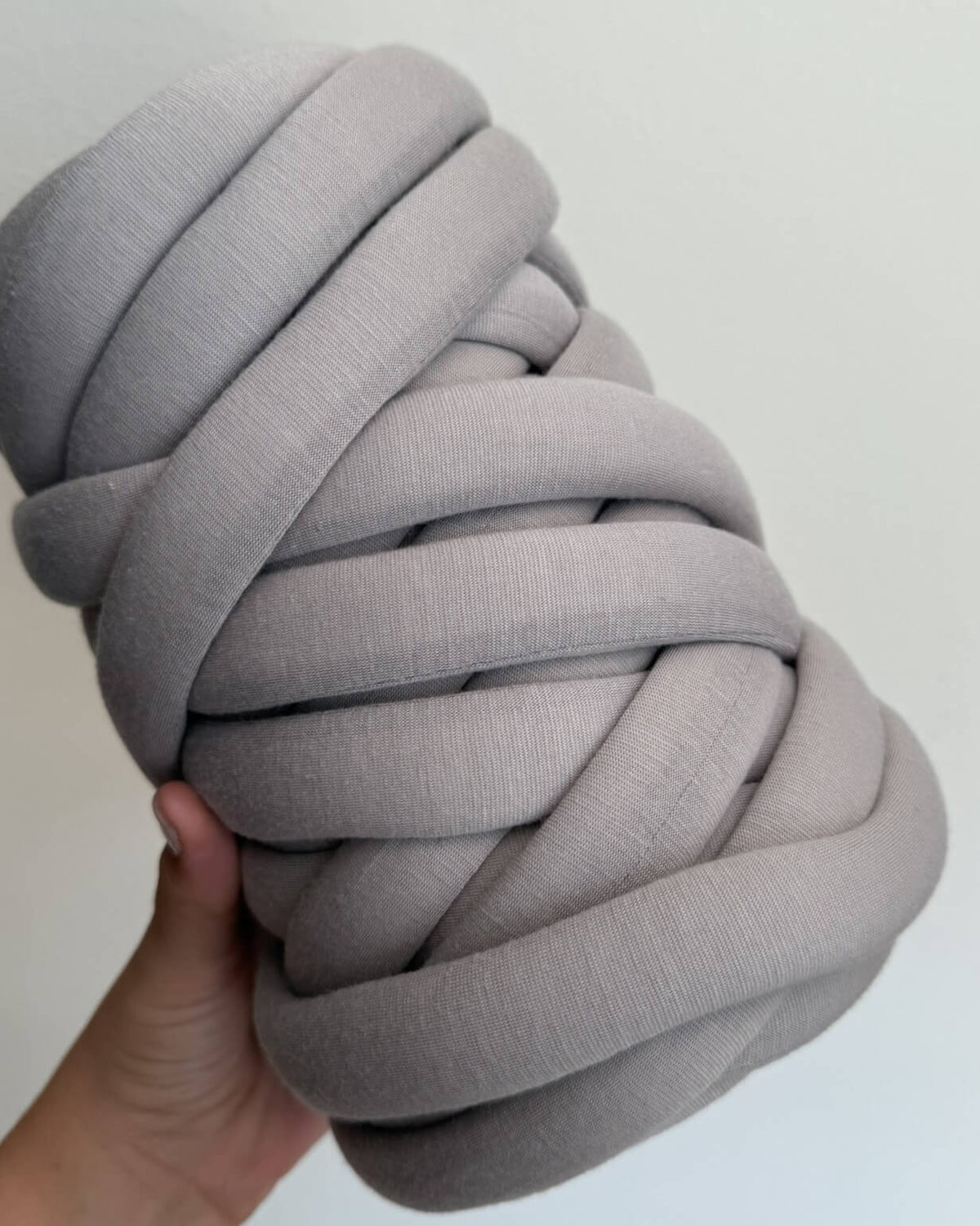 Marshmallow cotone 500g tortora per borse uncinetto a mano senza ferri – filato voluminoso
