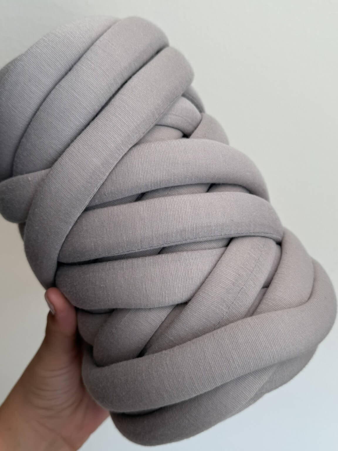 Marshmallow cotone 500g tortora per borse uncinetto a mano senza ferri – filato voluminoso