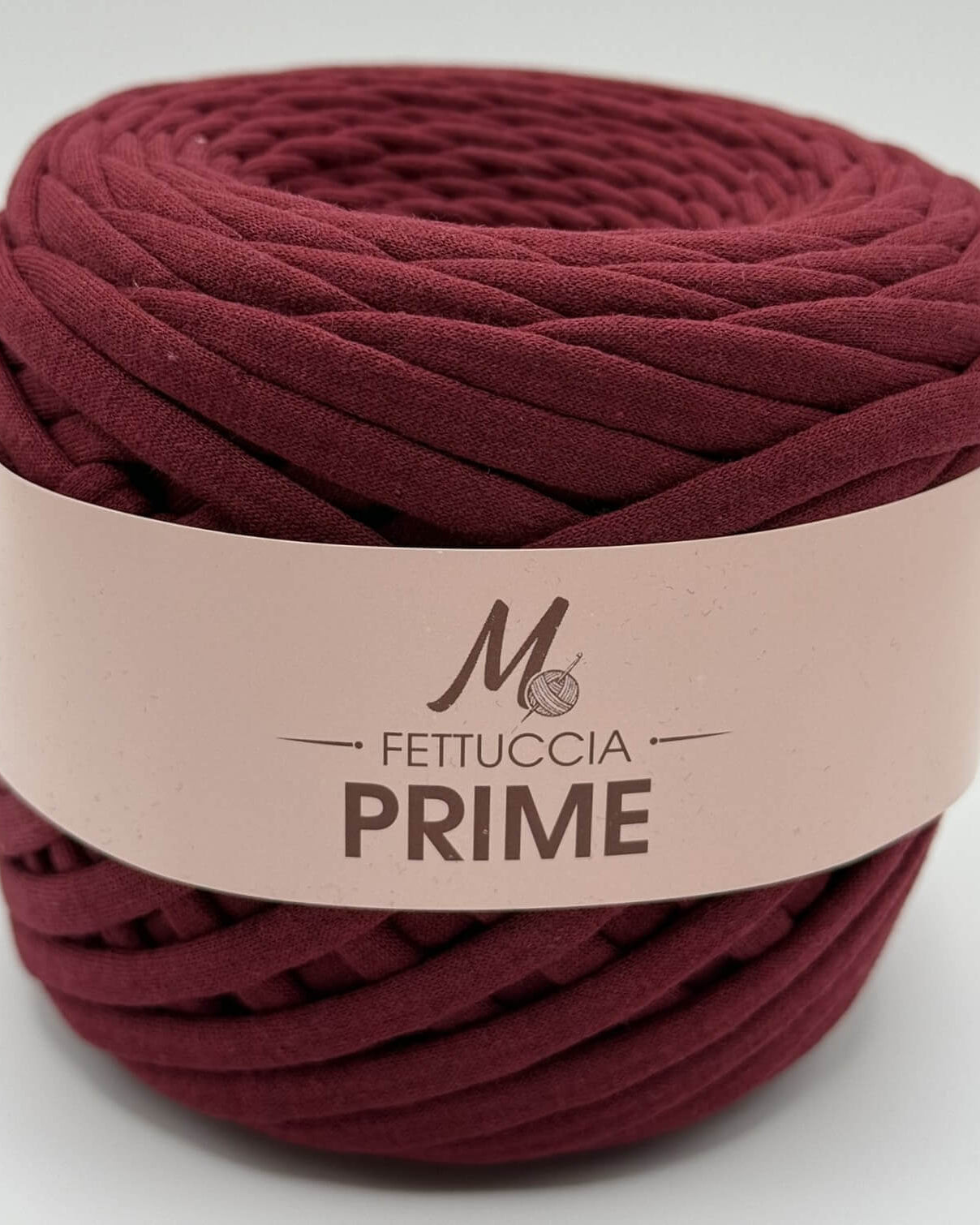 Fettuccia Prime 250g bordeaux per borse all'uncinetto – filato premium 100% cotone