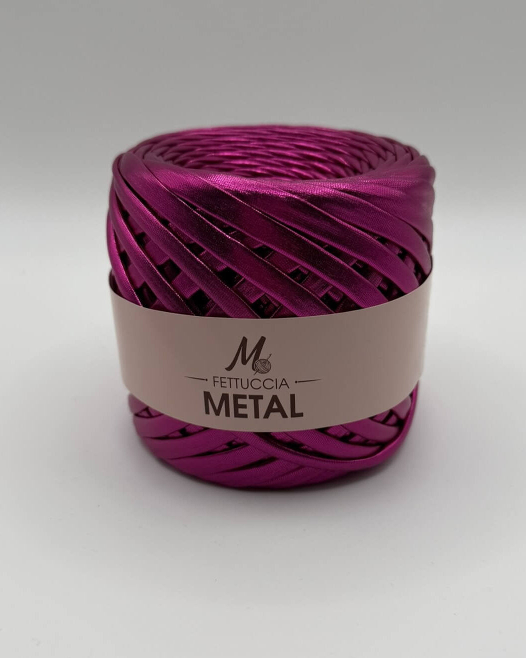 Fettuccia Metal 200g smeraldo per borse uncinetto – filato effetto metallico verde scuro