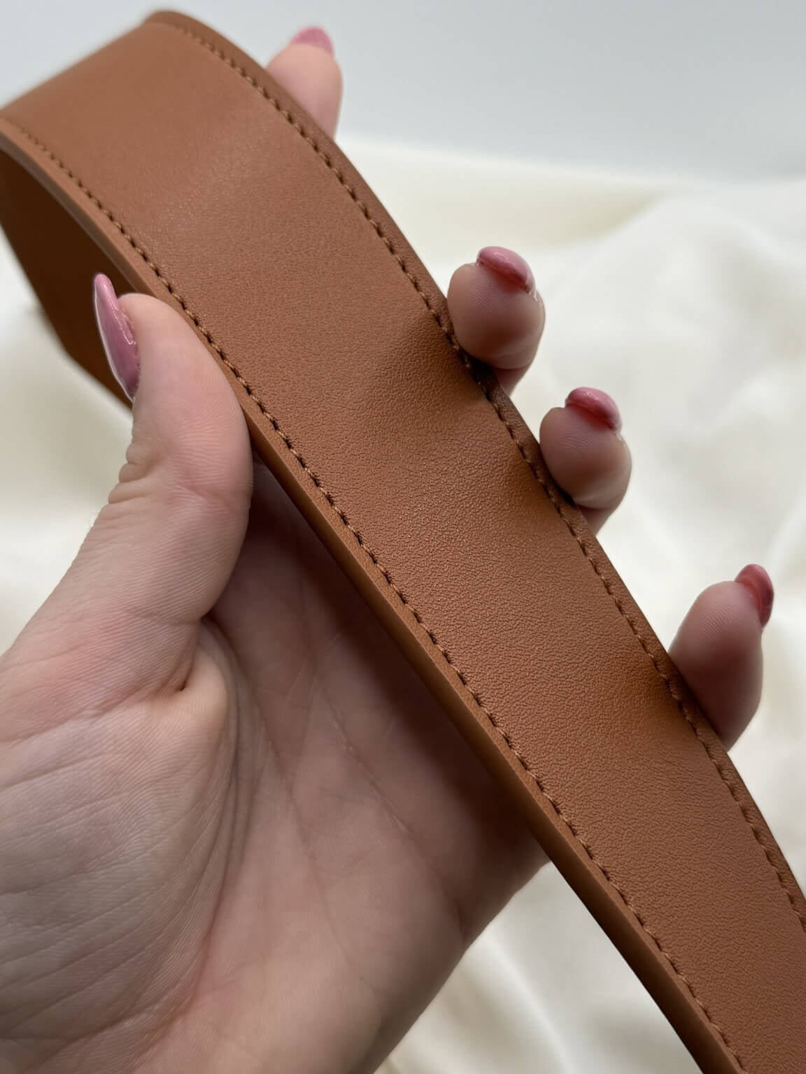 Tracolla Elettra ecopelle nera per borse all'uncinetto – accessorio pratico e stiloso