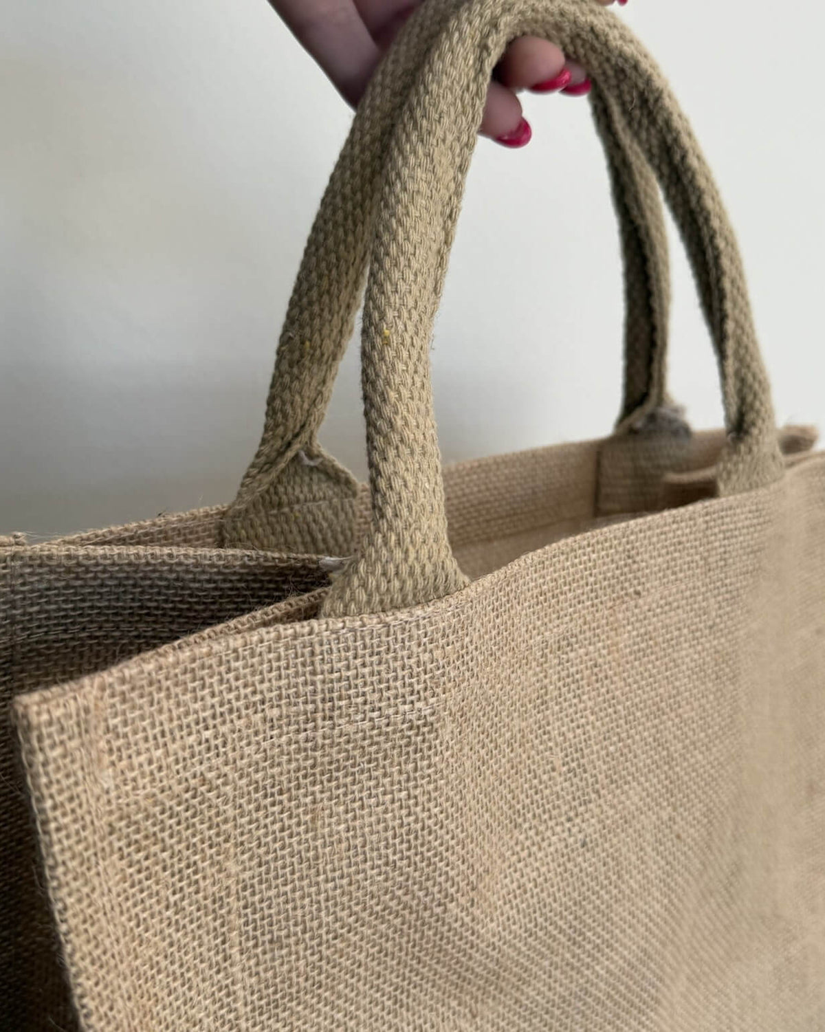 Borse juta naturale 30x30 per decorazione uncinetto – base sostenibile borse estive