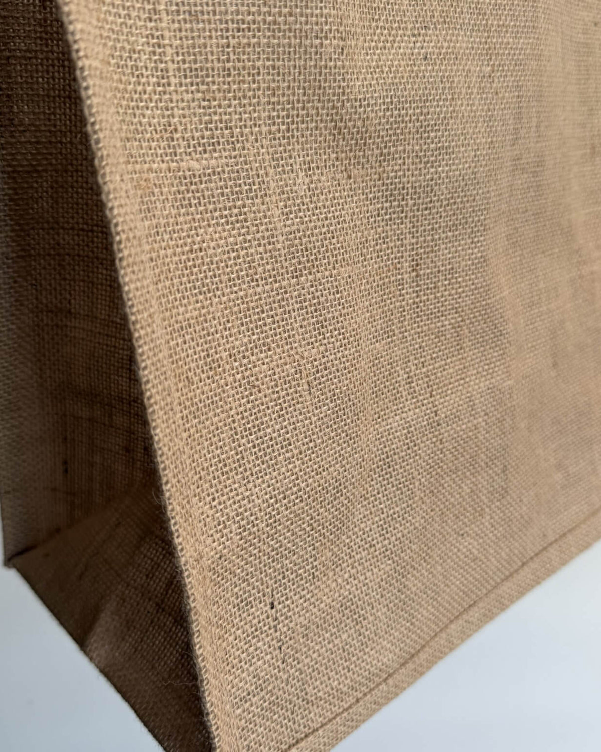 Dettaglio borsa juta grande per borse all'uncinetto – accessorio naturale handmade estate