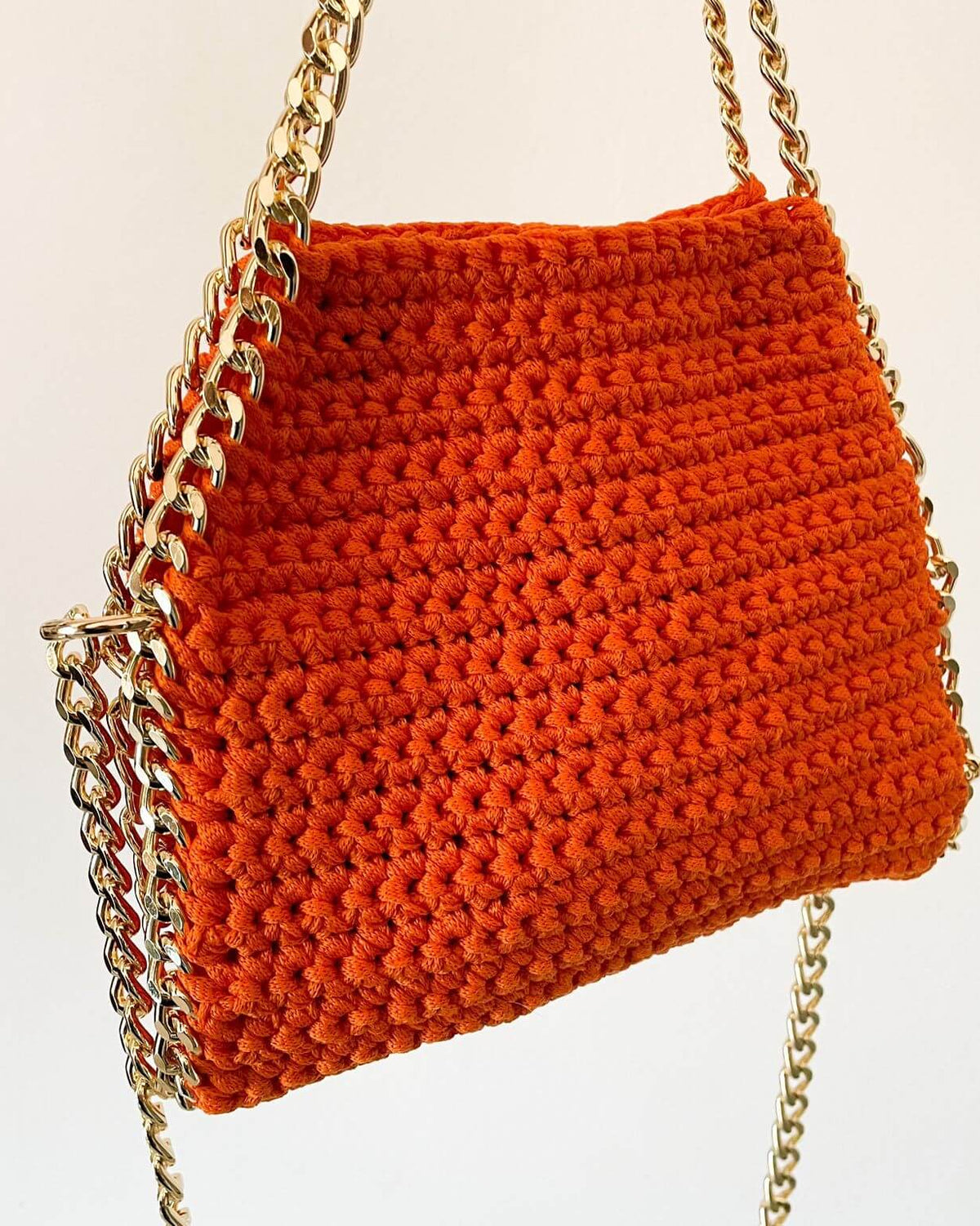 Borsa Stella Mini all'uncinetto finita – borsa a spalla piccola con catena