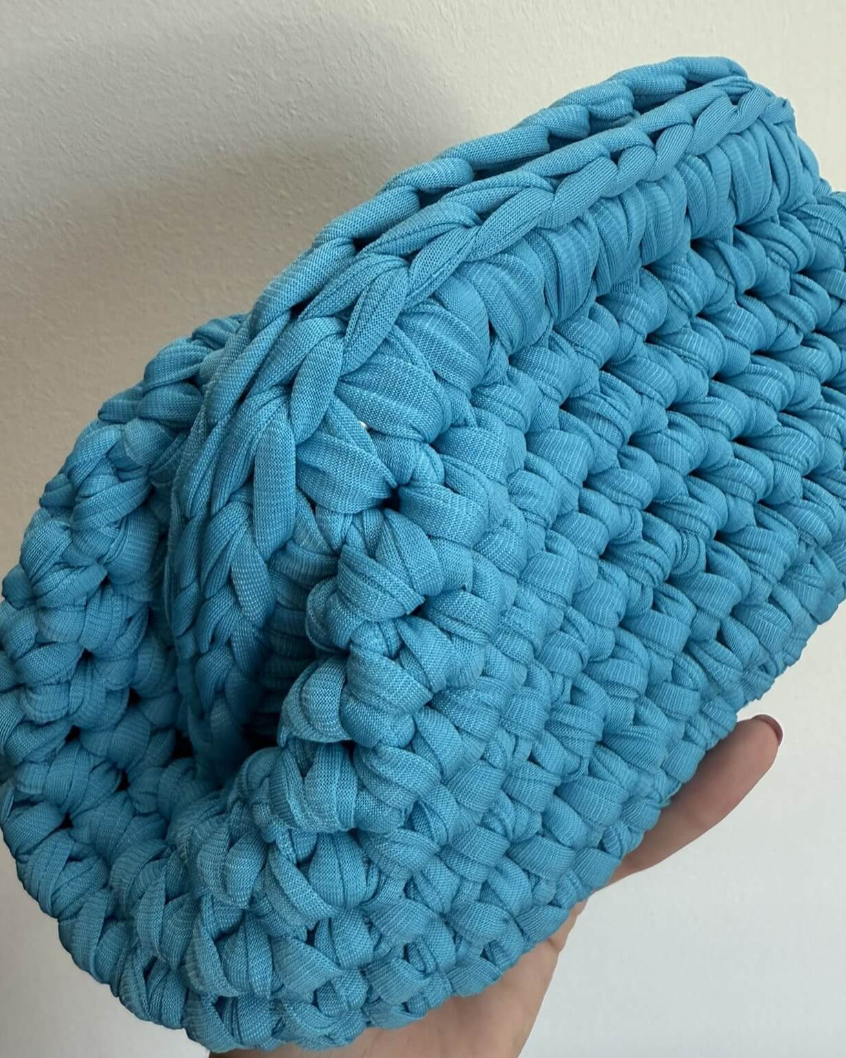 Kit borsa Ada Mini clutch bag all'uncinetto con cordino lurex e tutorial