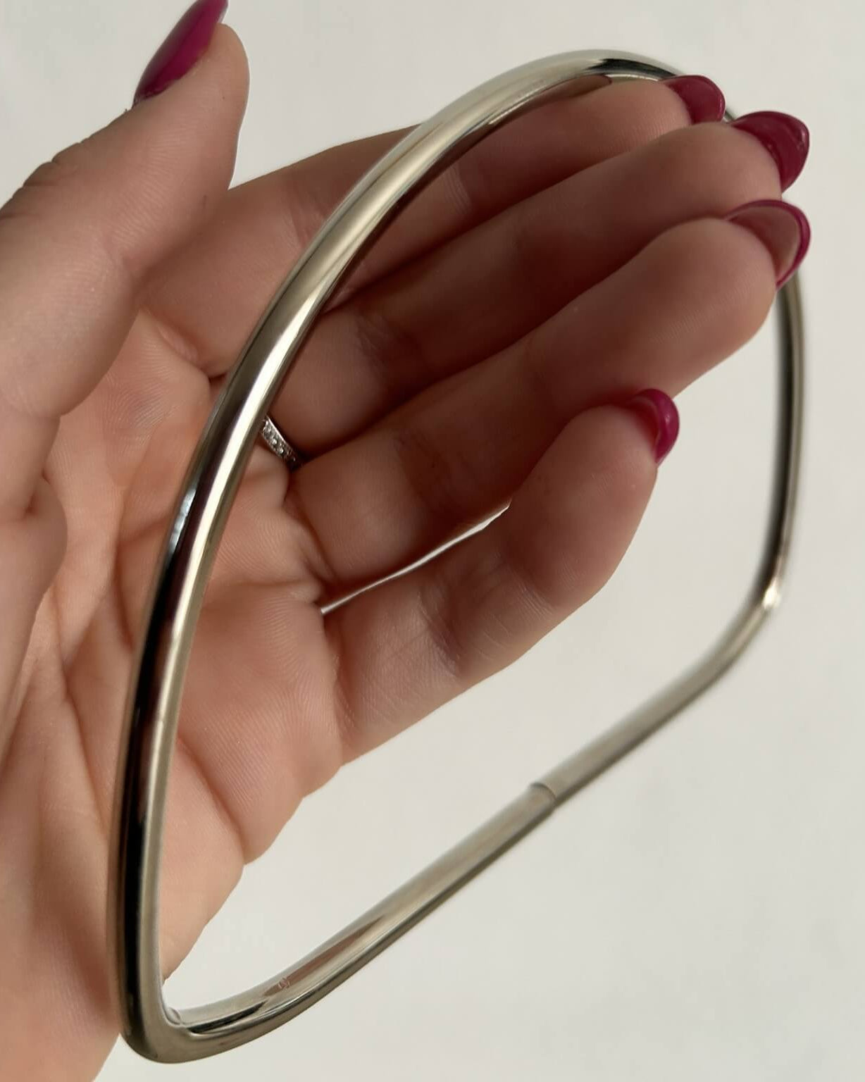 Manico in metallo ad anello per borse all'uncinetto