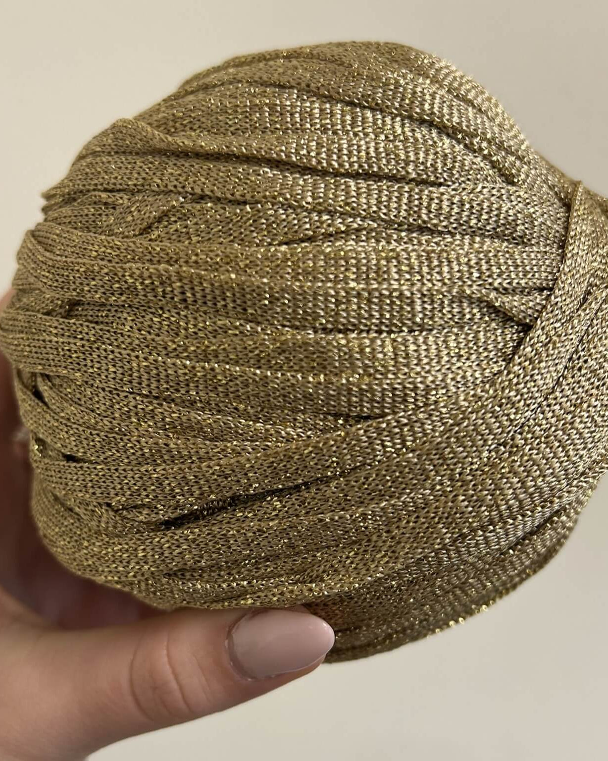 Pandorino Lurex oro per borse all'uncinetto gioiello – filato tubolare brillante Made in Italy