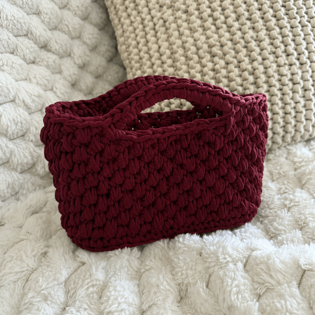 Kit borsa Malia all'uncinetto Macrè Bag con Fettuccia Prime – borsa ampia in cotone