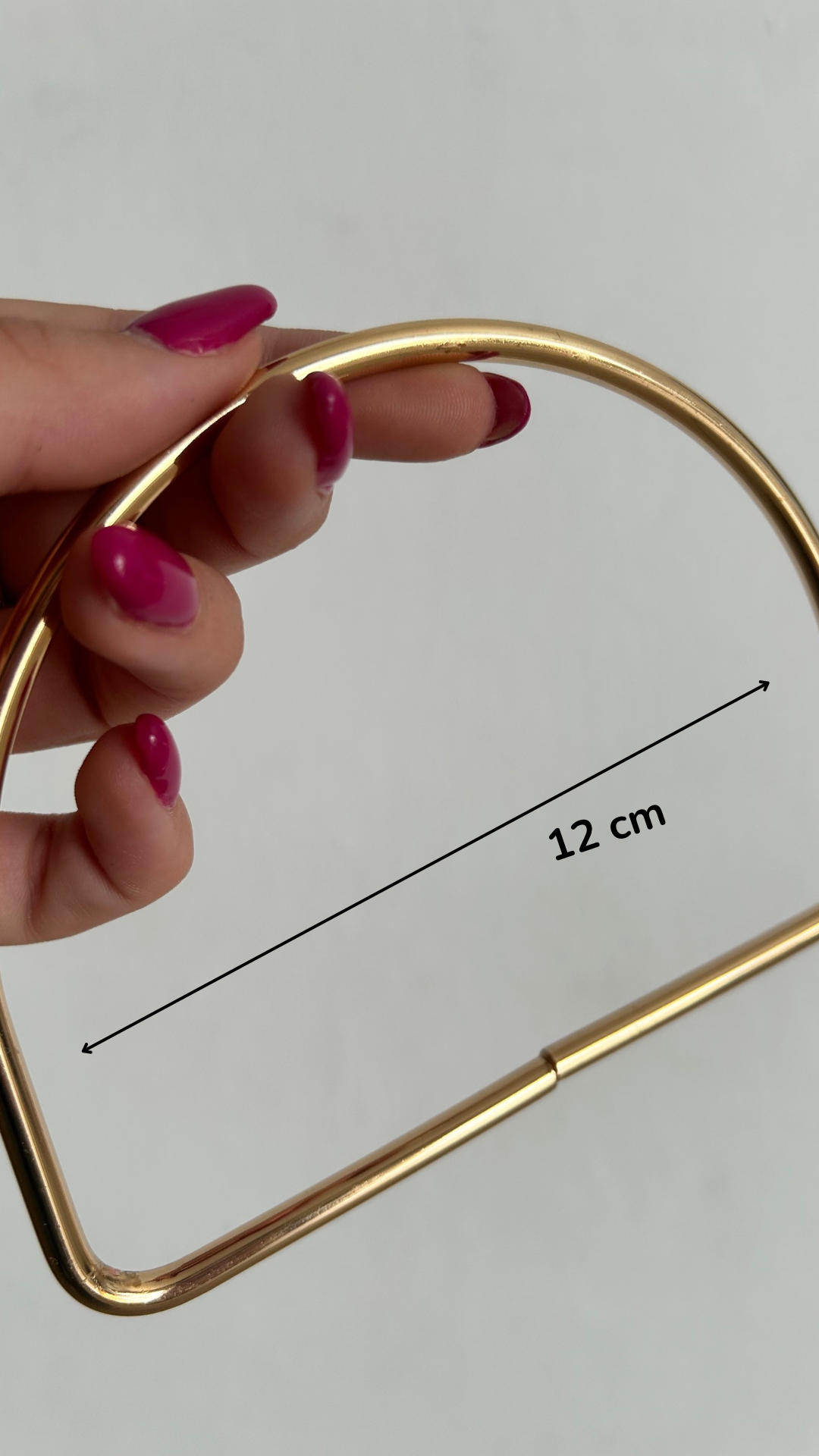 Manico anello mezzaluna 12 cm