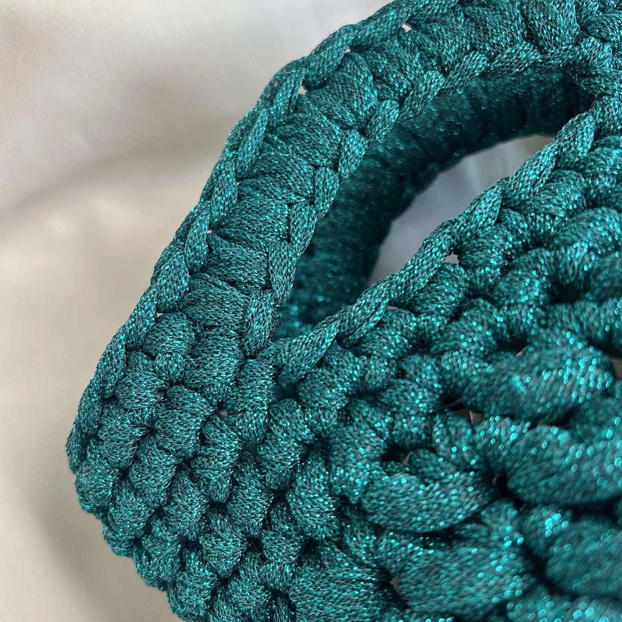 Fettuccia Lurex 150 g – filato per borse all'uncinetto | Macrè Bag