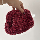 Kit completo per realizzare una clutch bag con della morbida ciniglia