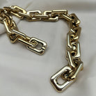 Catena di grandi dimensioni per borse all'uncinetto realizzato con plastica rigida dal colore oro o argento