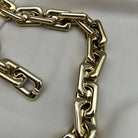 Catena di grandi dimensioni per borse all'uncinetto realizzato con plastica rigida dal colore oro o argento