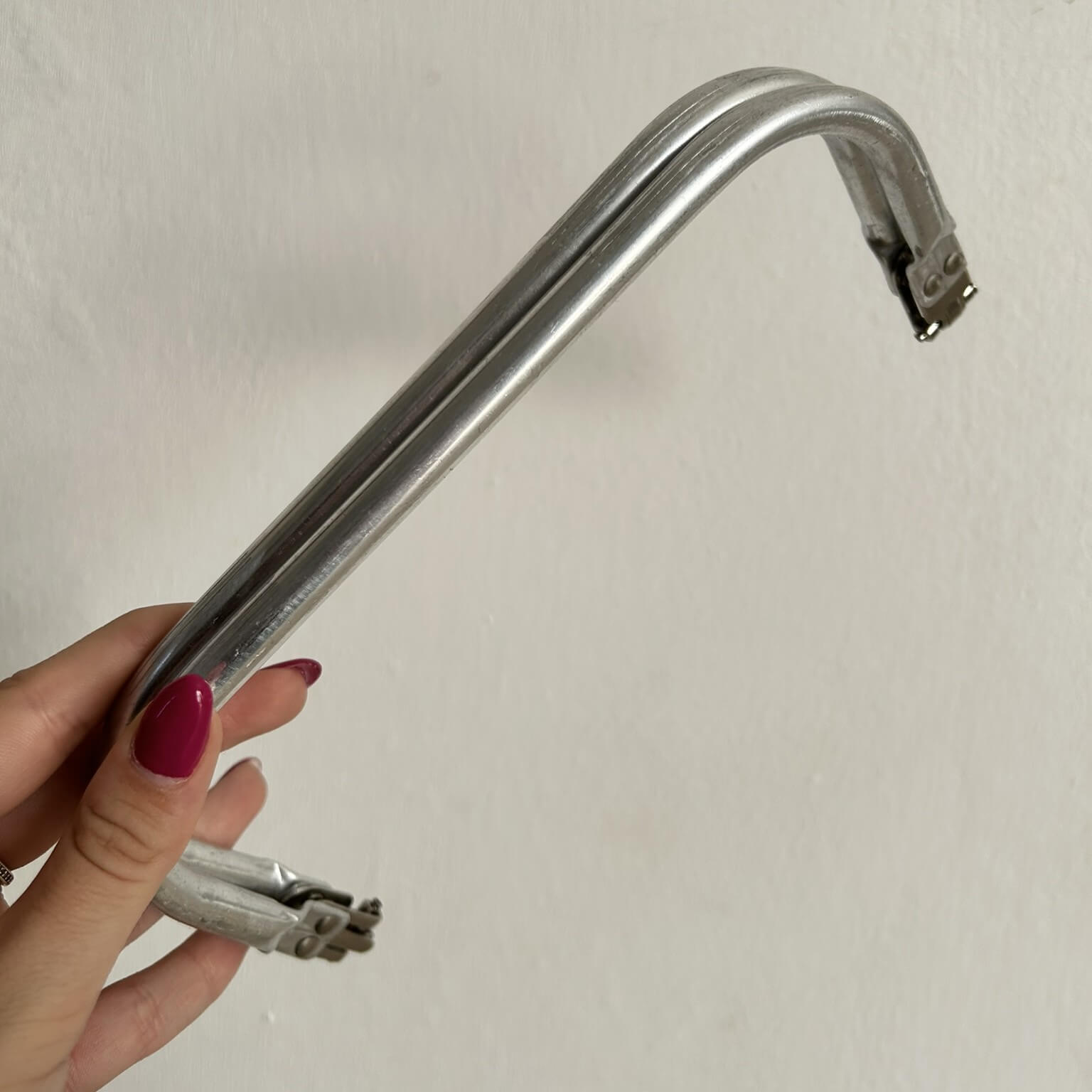 Chiusura a molla di 22 cm con l'utilizzo di questa puoi realizzare una clutch bag