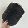 Cordino grande nero per borse all’uncinetto – filato tubolare Made in Italy