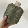 Cordino Big 500g verde militare per borse all'uncinetto – filato tubolare resistente