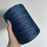 Cordino classico blu jeans per borse all’uncinetto – filato tubolare Made in Italy