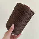 Cordino classico cioccolato per borse all’uncinetto – filato tubolare Made in Italy