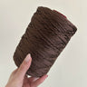 Cordino classico cioccolato per borse all’uncinetto – filato tubolare Made in Italy