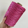 Cordino classico fucsia per borse all’uncinetto – filato tubolare Made in Italy