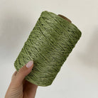 Cordino classico verde pistacchio per borse all’uncinetto – filato tubolare Made in Italy