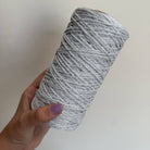 Cordino lurex bianco per borse all’uncinetto  – filato tubolare Made in Italy
