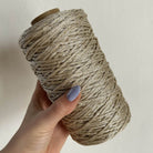 Cordino lurex burro per borse all’uncinetto  – filato tubolare Made in Italy