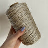 Cordino lurex burro per borse all’uncinetto  – filato tubolare Made in Italy