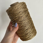 Cordino lurex oro per borse all’uncinetto  – filato tubolare Made in Italy