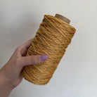 Cordino lurex giallo per borse all’uncinetto  – filato tubolare Made in Italy