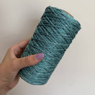 Cordino lurex turchese per borse all’uncinetto  – filato tubolare Made in Italy