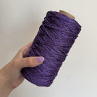 Cordino lurex viola per borse all’uncinetto  – filato tubolare Made in Italy