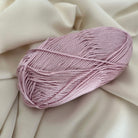 Gomitolo di cotone rosa per borse, abiti e accessori all'uncinetto - Filato sottile e morbido dalla forma tubolare