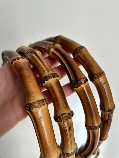 Coppia manici Bambù 16 cm attacco frontale