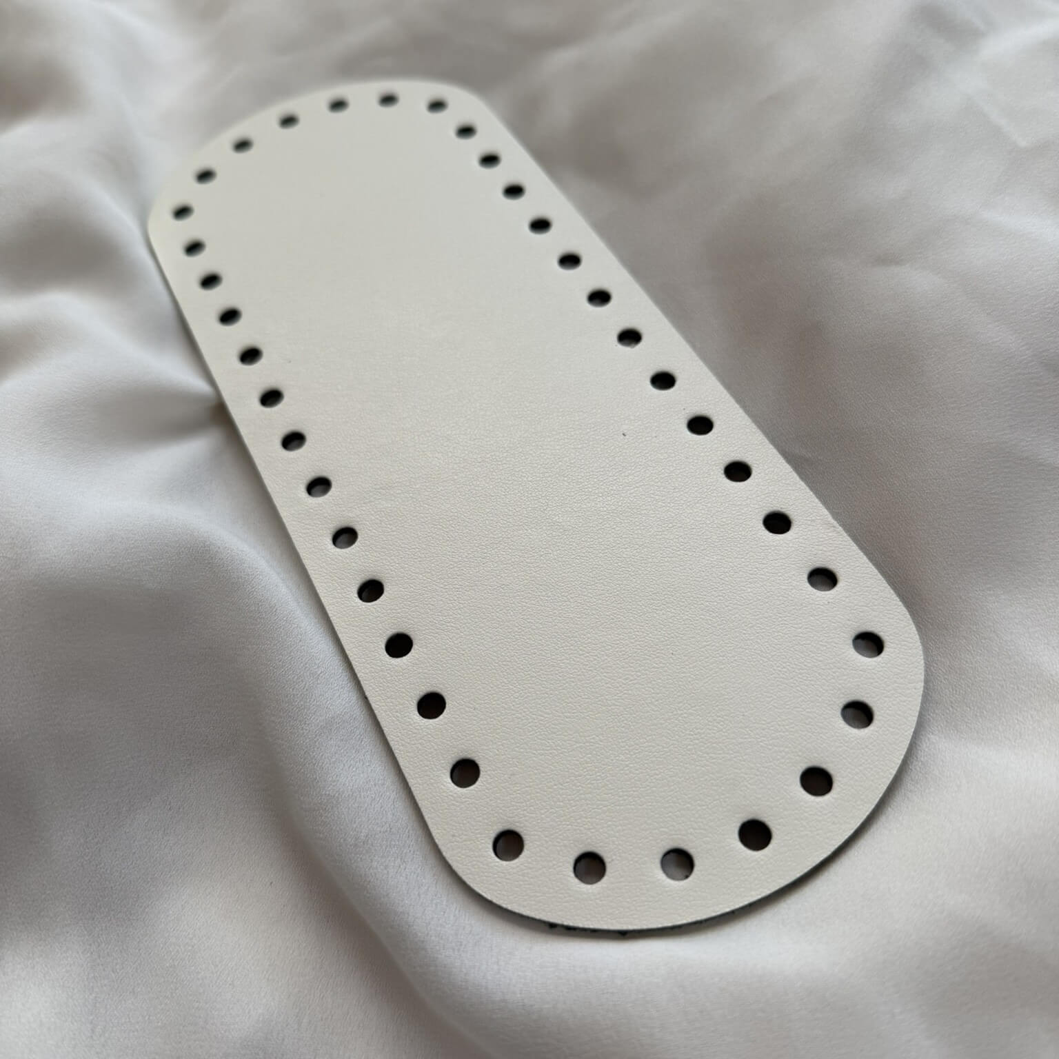 Fondi ovali ecopelle in vari colori per borse all'uncinetto – base rigida handmade