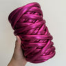 Marshmallow lucido fucsia 300g per borse all'uncinetto – filato brillante colorato handmade