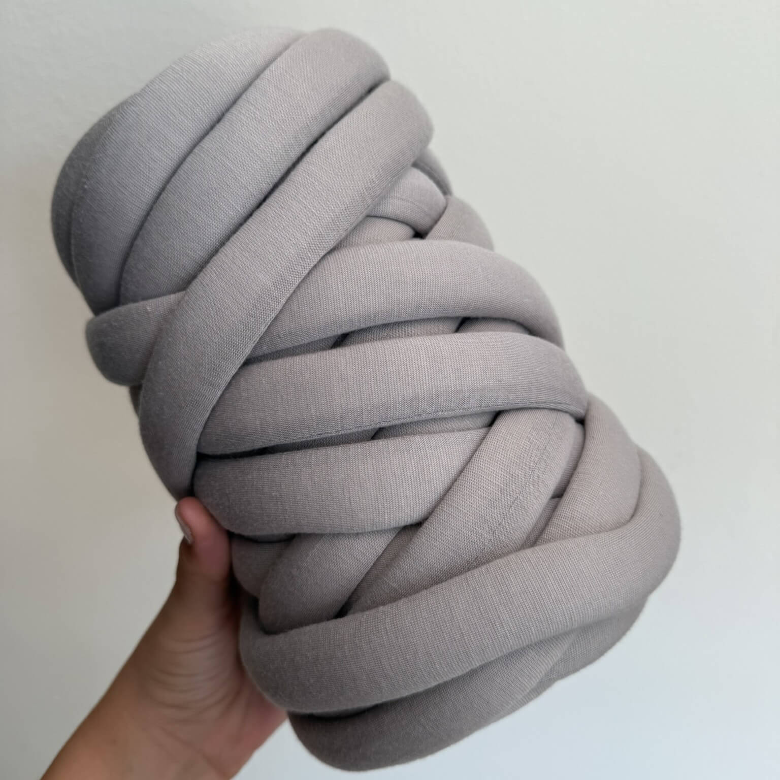 Marshmallow cotone 500g tortora per borse uncinetto a mano senza ferri – filato voluminoso