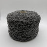 Cordino morbido blu per borse all'uncinetto – filato peloso invernale handmade
