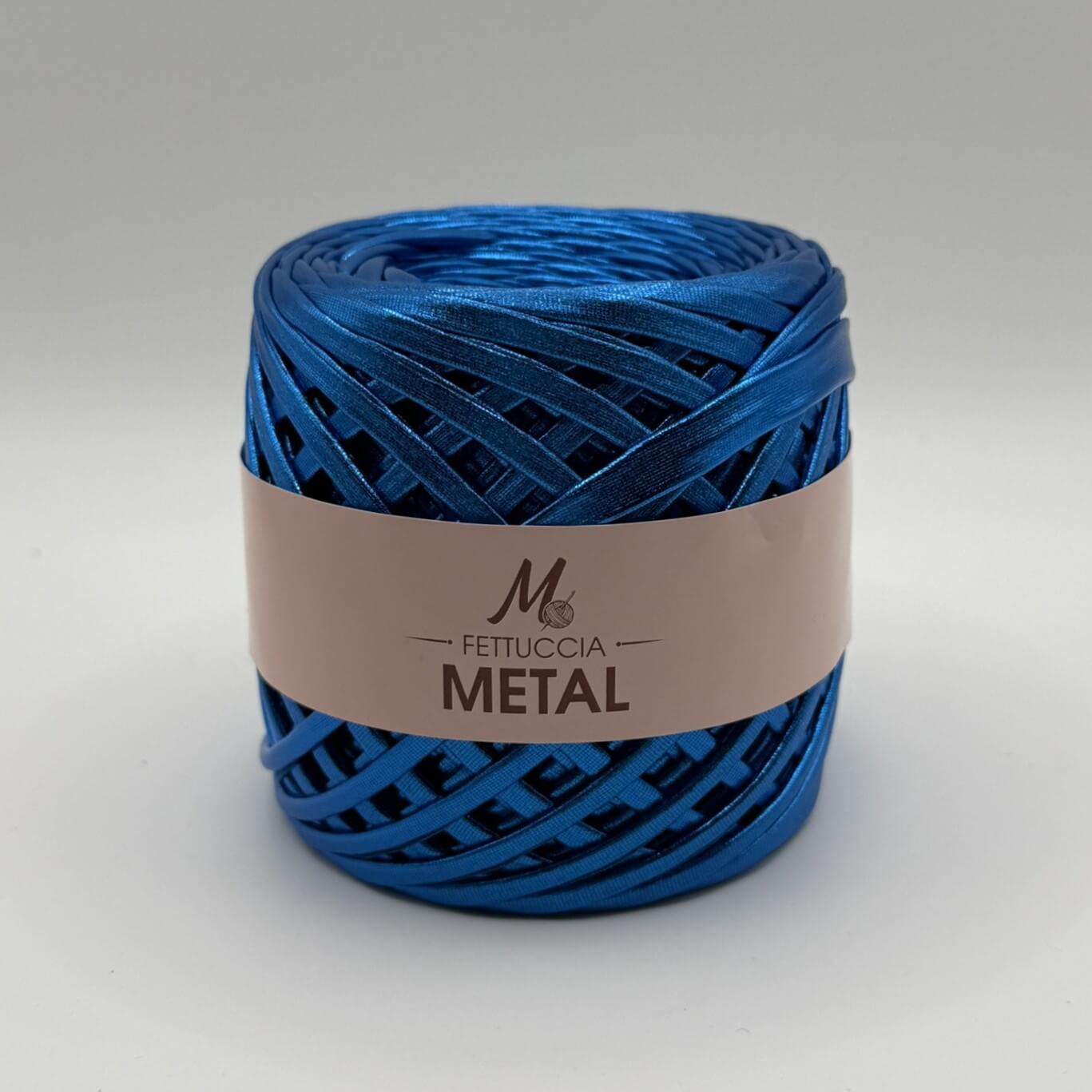 Fettuccia Metal 200 g – filato metallizzato per borse all'uncinetto | Macrè Bag