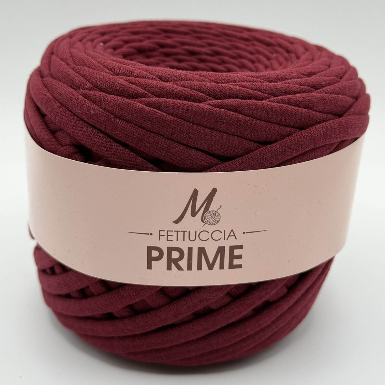 Fettuccia Prime 250g bordeaux per borse all'uncinetto – filato premium 100% cotone