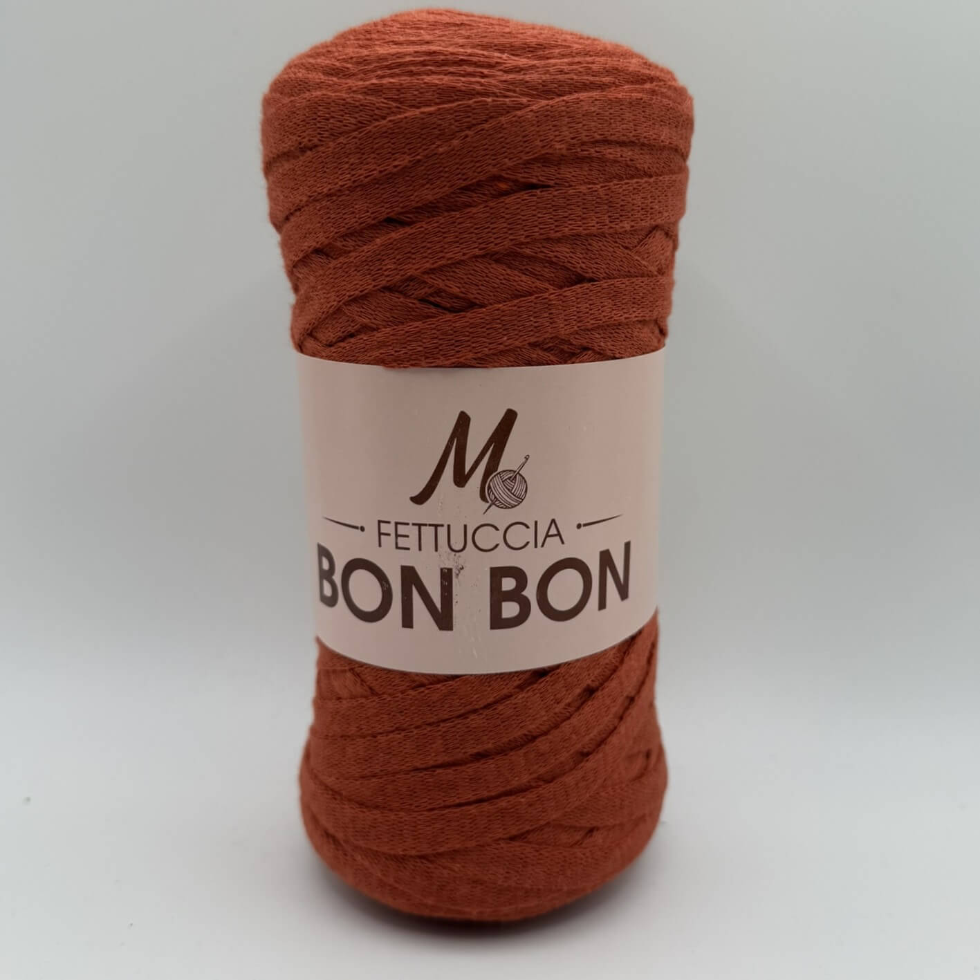 Fettuccia Bon Bon 250g rosa salmone per borse all'uncinetto – filato soffice delicato
