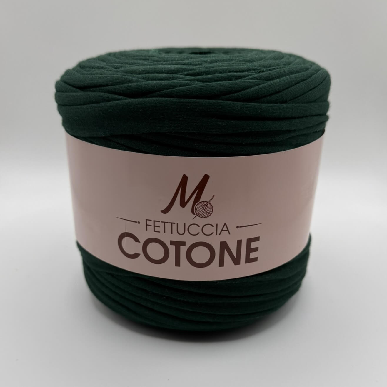 Fettuccia in cotone riciclato in vari colori per borse uncinetto ecosostenibili