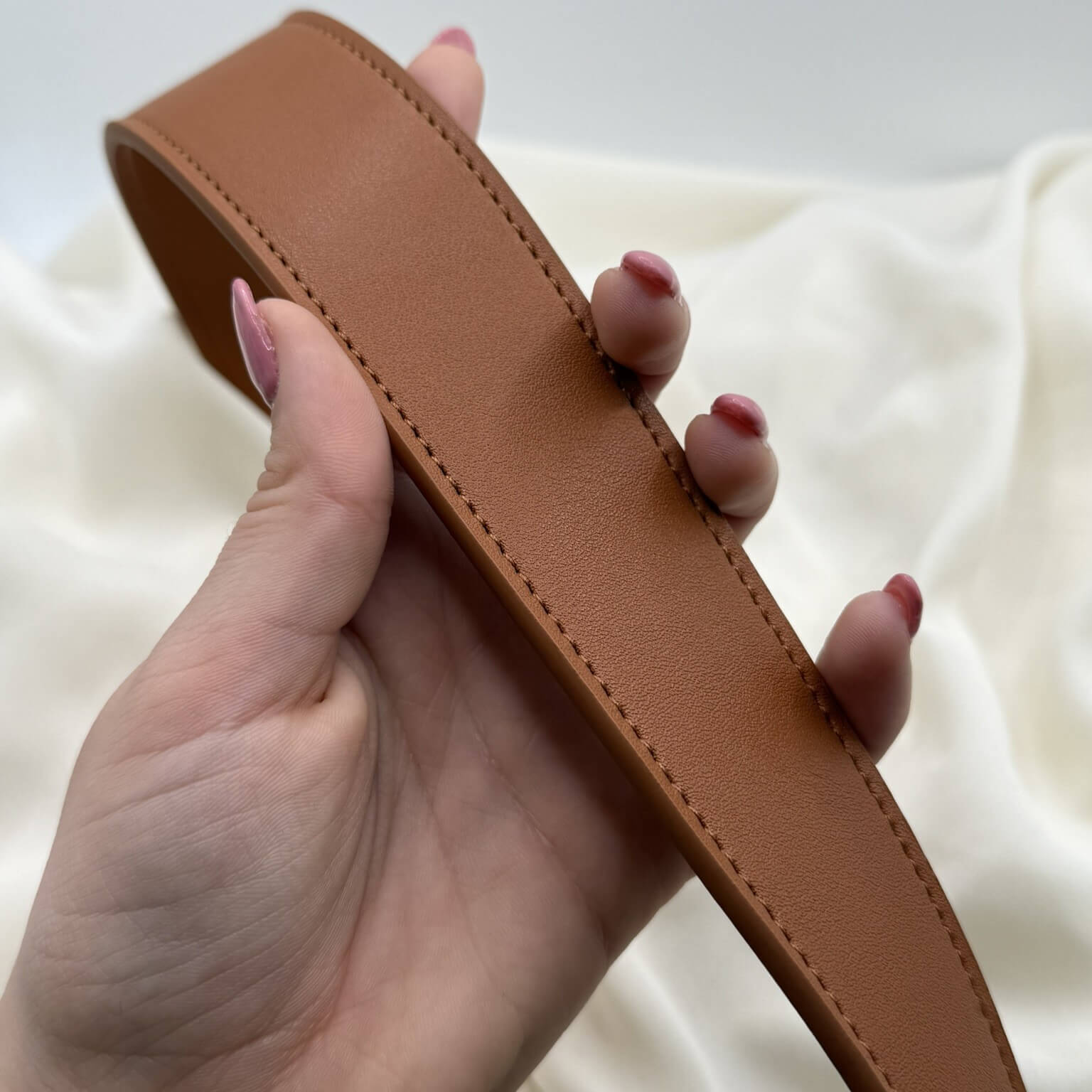 Tracolla Elettra ecopelle nera per borse all'uncinetto – accessorio pratico e stiloso