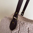 Manici Miura ecopelle cuoio per borsa uncinetto – coppia manici morbidi resistenti