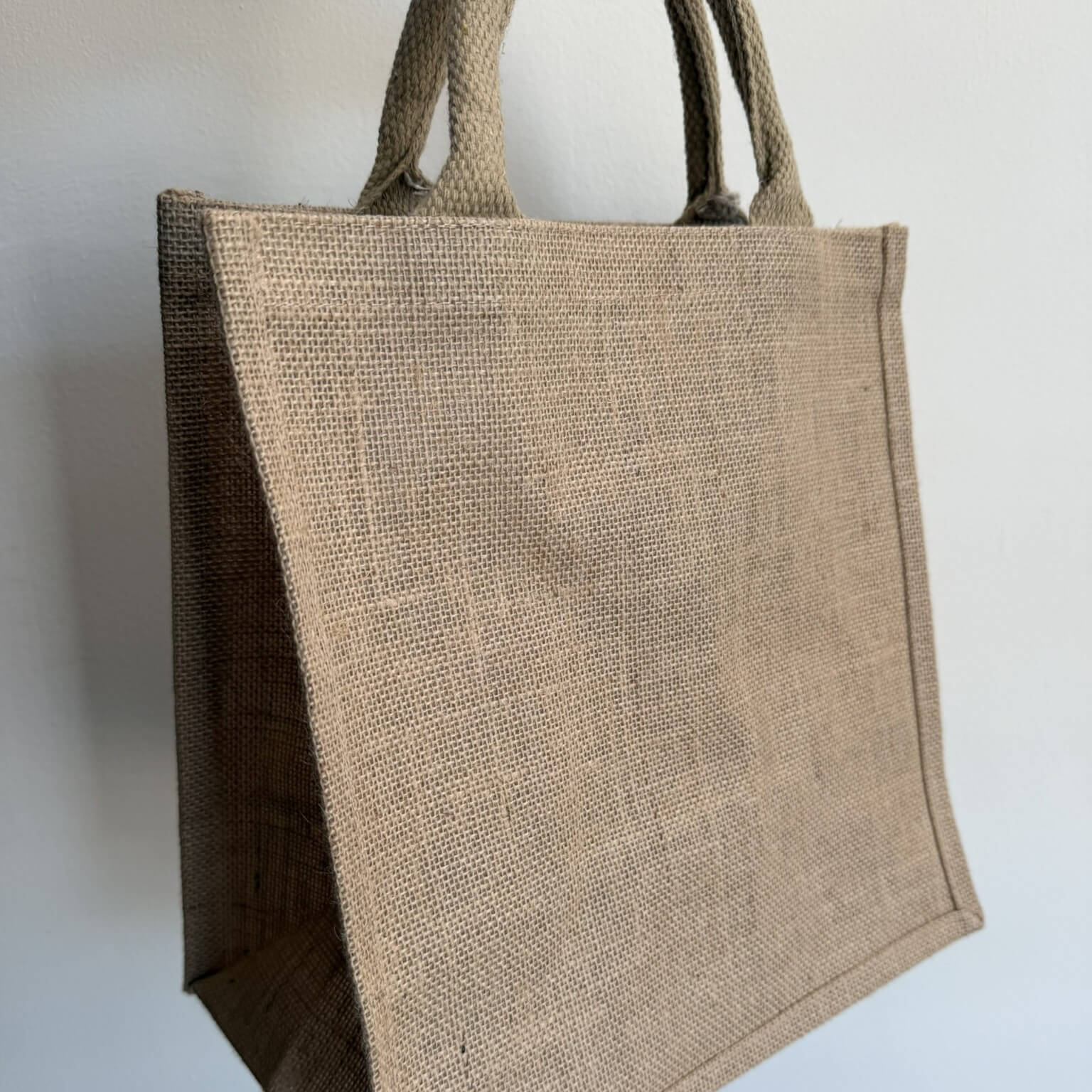 Borsa juta grande 30x30cm per borse all'uncinetto estive – base naturale ecosostenibile
